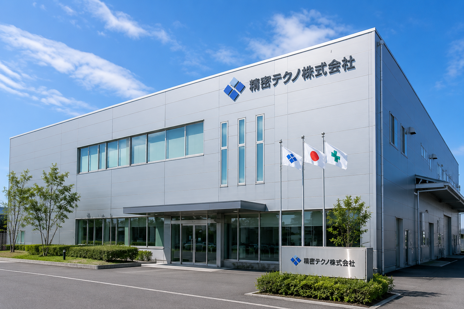 精密テクノ株式会社の社屋外観